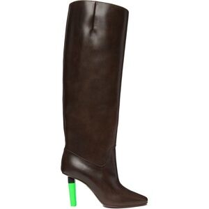 Vetements Brown Leather Highlighter Tall "Social Worker" Boot 40 NWT